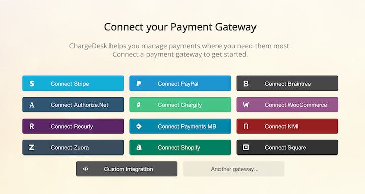 chargedesk payment gateways