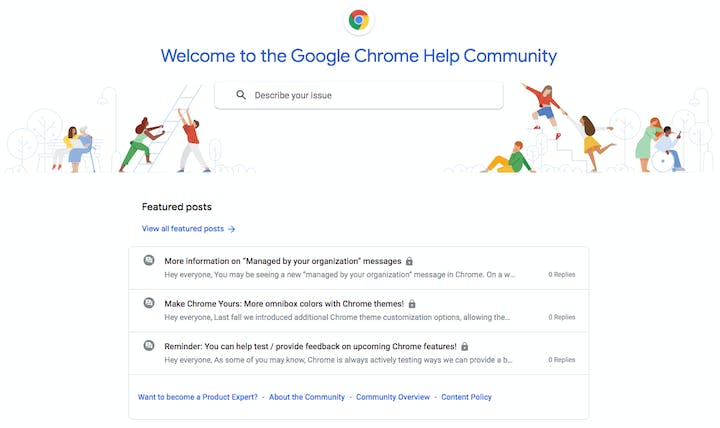 google chrome help community