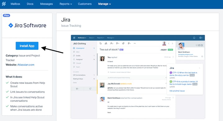 Installing the Help Scout Jira app - Image 2