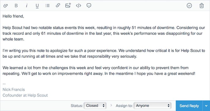 Help Scout Outage Response