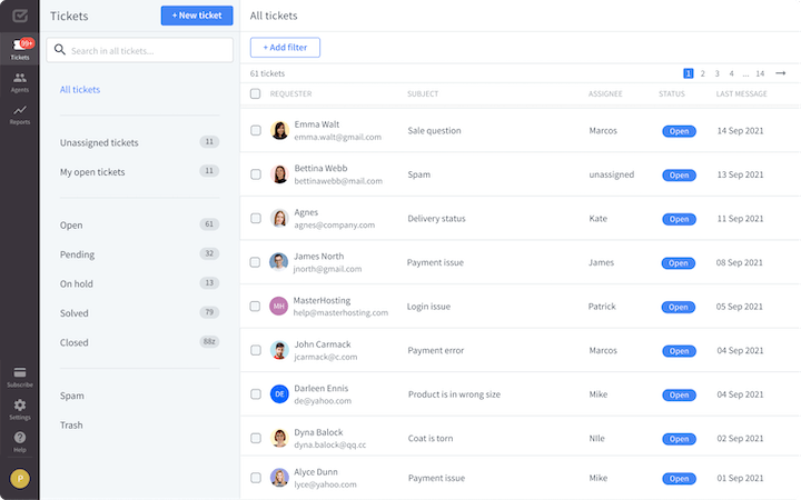 Product Screenshot: HelpDesk